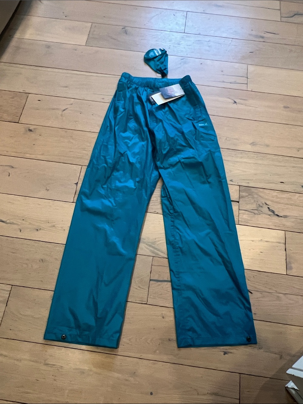 Pulse Teal Waterproof trail Pants, M